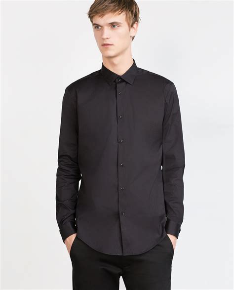 zara black shirt